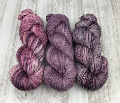 Late Summer Sunset, Mauve Over Summer, & Fall is on the Horizon | ALC Yarn Club YARN ONLY | Lush Sock Weight | September 2024