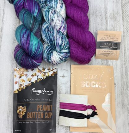 ALC Yarn Club Package Deluxe Package | Gemstone Jammies, Polka Dot Dreams, & Pajama Soiree | Squishy DK (#3 weight) | October 2024